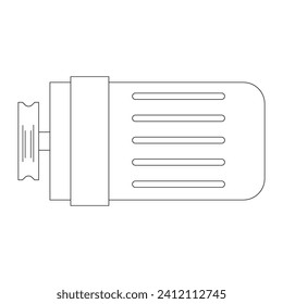 Electric dynamo icon,illustration flat design
