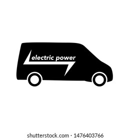 electric eco vehicle icon white background vector illustration