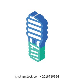electric economy lamp isometric icon vector. electric economy lamp sign. isolated symbol illustration