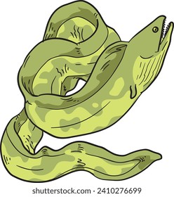Electric Eel Wild Animal Vector Illustration