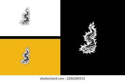 electric eels vector illustration line art design