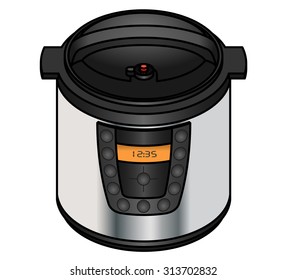 An electric / electronic crock pot / slow cooker.