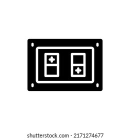 Electric element icon isolated on white background
