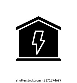 Electric element icon isolated on white background