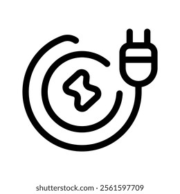 Electric Energy Icon Vector Symbol Design Illustration