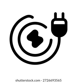 Electric Energy Icon Vector Symbol Design Illustration