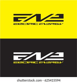 electric energy logo, e, n, 