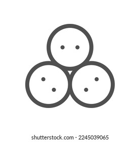 Electric and energy related icon outline and linear vector.