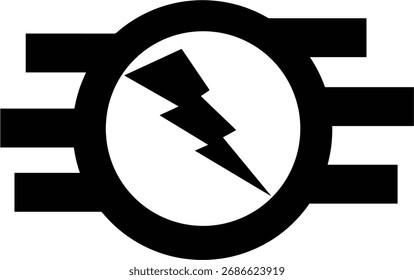 Vector de símbolos de energía eléctrica: diseño de íconos de potencia, Tecnología y voltaje