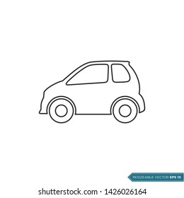 Electric Environmental Car Icon Vector Logo Template