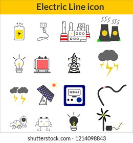 Electric equipment concept icon vector eps 10