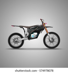 Electric, extreme motorcycle. E-bike.