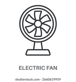 Icono del diseño del ventilador eléctrico, Inspiración simple del diseño del estilo para cualquier interfaz y propósito de los logotipos