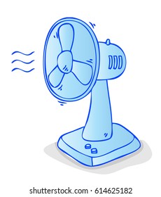 electric fan doodle