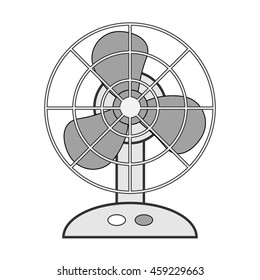 Electric fan. EPS10, RGB.