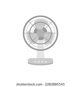 ilustración vectorial de diseño plano del ventilador eléctrico aislada en fondo blanco