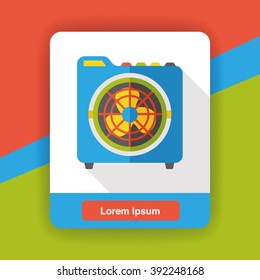 electric fan flat icon