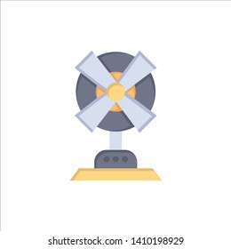 Electric, Fan, Home, Machine  Flat Color Icon. Vector icon banner Template