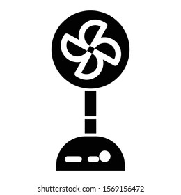 electric fan icon glyph vector design 