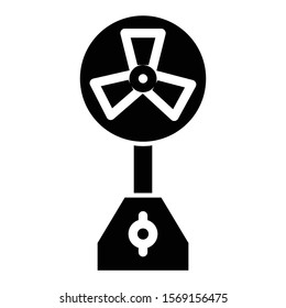electric fan icon glyph vector design 
