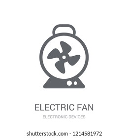 electric fan icon. Trendy electric fan logo concept on white background from Electronic Devices collection. Suitable for use on web apps, mobile apps and print media.