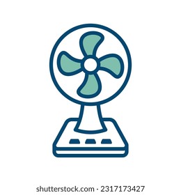 electric fan icon vector design template in white background