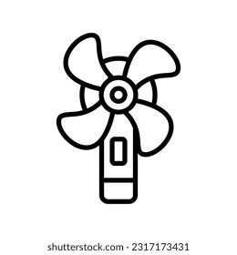 electric fan icon vector design template in white background