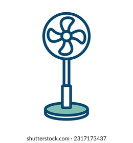 electric fan icon vector design template in white background