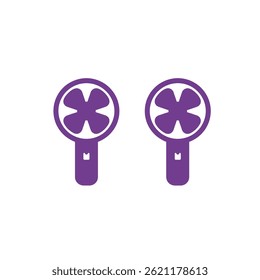 electric fan icon vector design template in white background