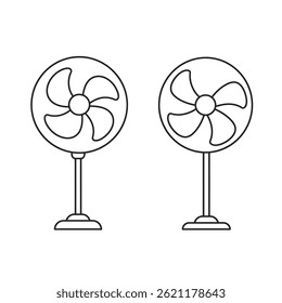 electric fan icon vector design template in white background