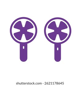 electric fan icon vector design template in white background