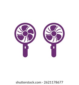 electric fan icon vector design template in white background