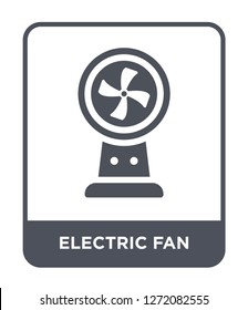 electric fan icon vector on white background, electric fan trendy filled icons from Electronic devices collection, electric fan simple element illustration