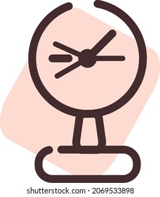 Electric fan, illustration, vector, on a white background.