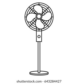 electric fan isolated icon