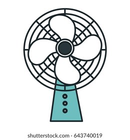electric fan isolated icon