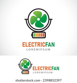electric fan logo design template
