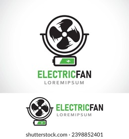 electric fan logo design template