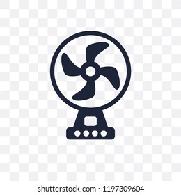 electric fan transparent icon. electric fan symbol design from Electronic devices collection.
