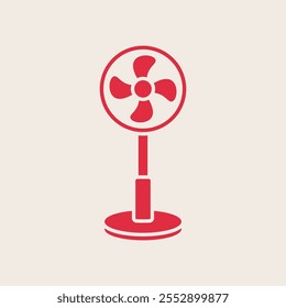 Electric fan trendy artwork handsome abstract vector illustration colorful applicative design.eps