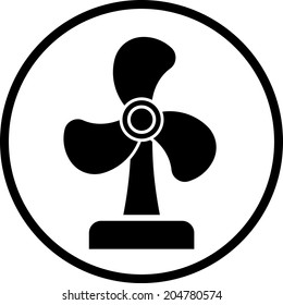 Electric fan vector icon