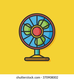 electric fan vector icon