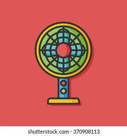 electric fan vector icon