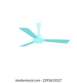 Electric fan vector icon isolated on white background. Cartoon electric fan icon .