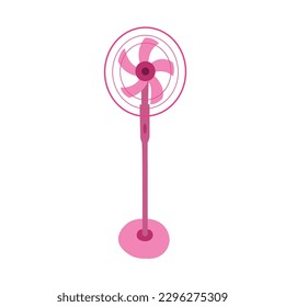 Electric fan vector icon isolated on white background. Cartoon electric fan icon.