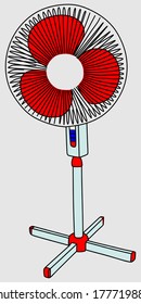electric fan vector illustration 