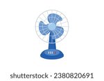 Electric fan vector illustration isolated on white background