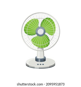 Electric fan vector isolated on white background