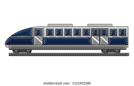 electric fast train icon