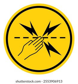 Electric Fencing Symbol Sign, Vector Illustration, Isolate On White Background Label.EPS10